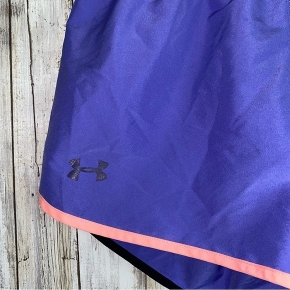 Under Armor Kids Purple Athletic Shorts - Picture 2 of 4